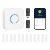 VEVOR Door Chime, DC 12V, Wireless Door Open Contact Sensor Alarm Chime with 656 ft Range, Remote Control with App, Doors Ringer Alert for Business