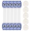 5Pcs Kids Safety Locks w/ 5 Furniture Corner Protectors Drawer Cabinet Strap Locks Baby-Proof Adhesive Fridge Latches Locks