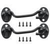 VEVOR Hook and Eye Gate Latch, 2 Pack Barn Door Latch Hook with Mounting Screws, Stainless Steel Hook and Eye Latch, Hook Lock for Sliding Barn Door
