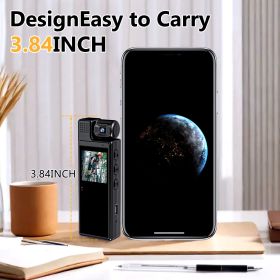 Mini Body Camera for Sports, Audio Video Recording, Night Vision, 180Â° Adjustable Lens, Motion Detection, WiFi Enabled