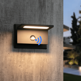 Inowel Wall Light Outdoor LED Wall Mount Lamp Modern Wall Mount Sconce Lantern Fixture for Porch Front Door 17341
