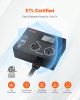 VEVOR NEMA Splitter for Dryer and EV, 3-Color LED Indicator, 240V Smart Power Distribution, With NEMA 14-50 Plug, Two NEMA 14-50 Outlets