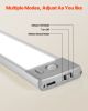 VEVOR Under Cabinet Lighting, 2 PCS, 40 LED Motion Sensor Lights, Rechargeable Battery Operated Closet Lights with Remote Control