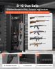 VEVOR 8-10 Gun Safe, Long Gun Cabinet for Rifles and Pistols, Quick Access Rifle Safe with 3 Pistol Pockets and Adjustable Racks