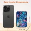 Credit Card Holder, RFID Blocking, Aluminum Alloy Hard Case, Small Business Metal Wallet for Women Men, Mandala