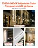VEVOR Outdoor Wall Lights, 2 Pack, 47.2 Inch Long Strip Modern Exterior Wall Sconce Light Fixtures, 2700K-6000K, IP65 Waterproof Anti-Rust