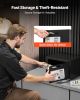 VEVOR 0.6 Cubic Feet Drop Safe, Drop Slot Safe Box with Password and Turn Knob, Heavy Duty Compact Cash Depository Box with a Front Lock Slot for Cash