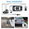 Car Dash Cam 3 Channel with Infrared Night Vision (4 IR Lights/Per Side), 1080P Front & 480P Inside/Rear Cameras