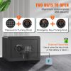 VEVOR Safe, 0.5 Cubic Feet Home Safe, Steel Security Safe with Digital Keypad and 2 Keys, Wall-Mounted Cabinet Safe Protect Cash, Gold, Jewelry