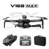 V168 GPS Obstacle Avoidance Aerial Photography Drone, 4-Axis Quadcopter with One Key Return & WiFi Camera