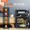 VEVOR Double Doors 3.5 cu.ft Safe Box with Key Lock & Password, Safe Lock Box with Fireproof Bag, Key Rack