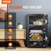 VEVOR Double Doors 4.5 cu.ft Safe Box with Key Lock & Password, Safe Lock Box with Fireproof Bag, Key Rack