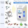 Ultrasonic Pest Control Repeller Plug in Electronic Insect Defender 2 Pack Roach Bed Bug Mouse Rodent Mosquito Killer Indoor Reject for Cockroach Ants
