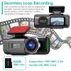 4K Front + 1080P Rear Mini Dash Cam w/ WiFi & Free 64 GB Card | 140°/120° Wide-Angle Loop Recording | G-Sensor, Night Vision