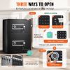 VEVOR Double Doors 3.5 cu.ft Safe Box with Key Lock & Password, Safe Lock Box with Fireproof Bag, Key Rack
