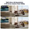 Smart 3K 5MP Indoor Security Camera, Dual-Band 2.4G/5G WiFi Camera with Auto Tracking, Motion Alerts, Two-Way Audio, Alexa Compatible