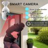 Bulb Security Camera, Outdoor, 2-Pack, HD Wireless, 360Â° Panoramic View, Motion Detection & Alarm, 2-Way Audio, Night Vision
