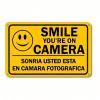 CIFbuy Home Security Camera Warning Sign Bilingual Property Surveillance Metal Sign TikTok, temu pick-up service