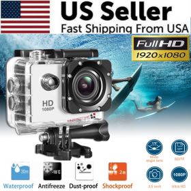 4K Action Sport Waterproof Camera 20 MP Recorder HD 1080P Camcorder Video 170Â° (Color: White)