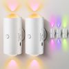 LED Motion Sensor Night Light, 7 Colors Rechargeable Battery Stair Light, Wireless Magnetic Wall Lamp, Cordless LED Wall Night Lights for Steps