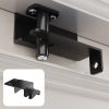 Adjustable Child Safety Door Top Lock Metal Child Proof Door Top Lock for Interior & Exterior & French Door Lock & Unlock from Either Sides for Childp