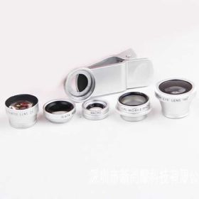 Clear Image with 5 Clip and Snap Lens for your Smartphone (Color: Blue)