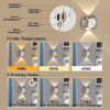 2PCS Bedroom/Living Room Lights, Motion Sensor, Luxurious Style, 60-Day Battery Life, 3 Lighting Modes, Magnetic Installation, Ideal for Stairs
