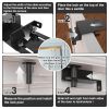 Adjustable Child Safety Door Top Lock Metal Child Proof Door Top Lock for Interior & Exterior & French Door Lock & Unlock from Either Sides for Childp