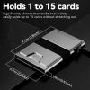 furid Smart Card Wallet for Men Slim: Wallets RFID Blocking - Metal Pop Up Front Pocket Business Card Holder - Gift Boxed for Him Stocking Stuffers